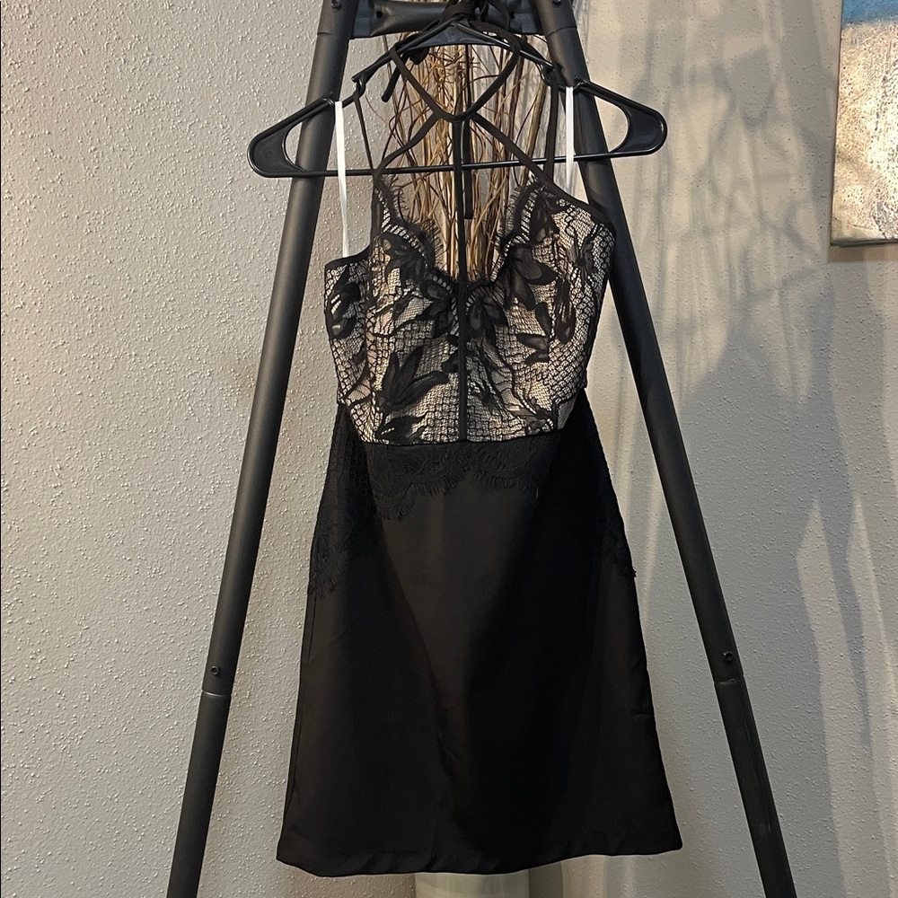 Minuet Black Lace Dress